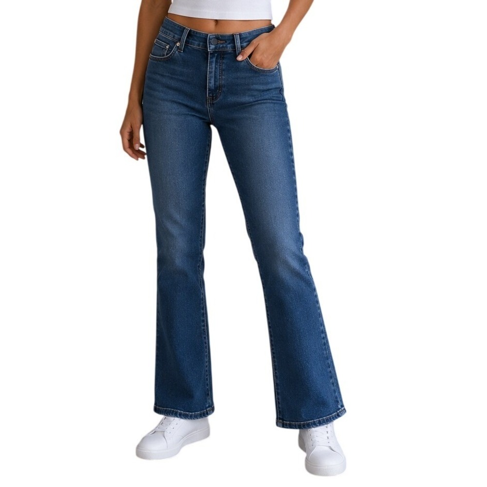 Rekkuna Medium Wash Blue Straight Leg Jeans Women's 12
